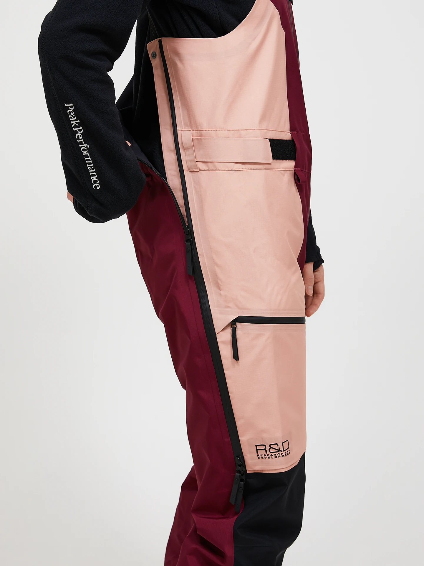 VERTICAL GORE-TEX PRO 3L SHELL BIB PANTS WOMEN PEACH FUZZ (P63) / VERTICAL ZENITH (R32)