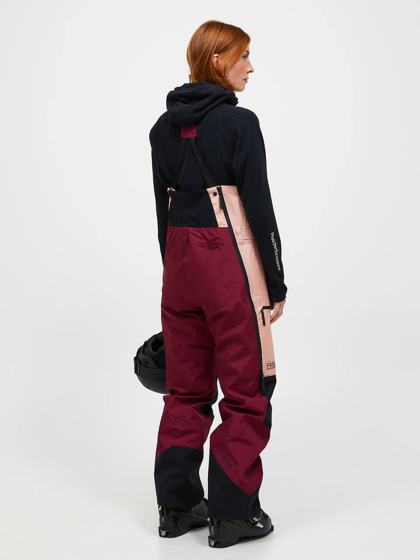 VERTICAL GORE-TEX PRO 3L SHELL BIB PANTS WOMEN PEACH FUZZ (P63) / VERTICAL ZENITH (R32)