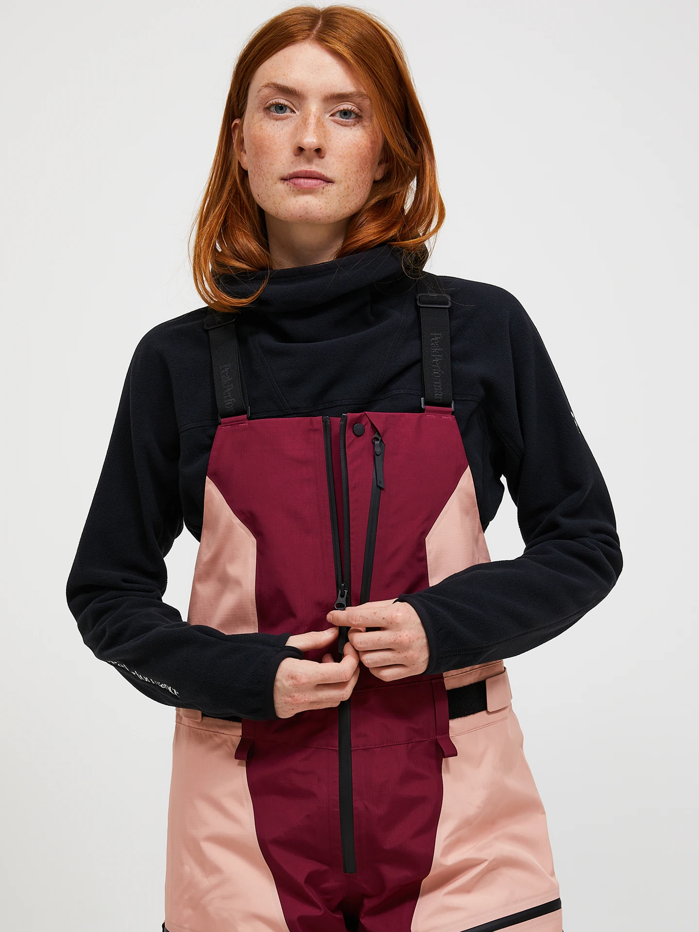 VERTICAL GORE-TEX PRO 3L SHELL BIB PANTS WOMEN PEACH FUZZ (P63) / VERTICAL ZENITH (R32) 4 VERTICAL GORE-TEX PRO 3L SHELL BIB PANTS WOMEN PEACH FUZZ (P63) / VERTICAL ZENITH (R32)