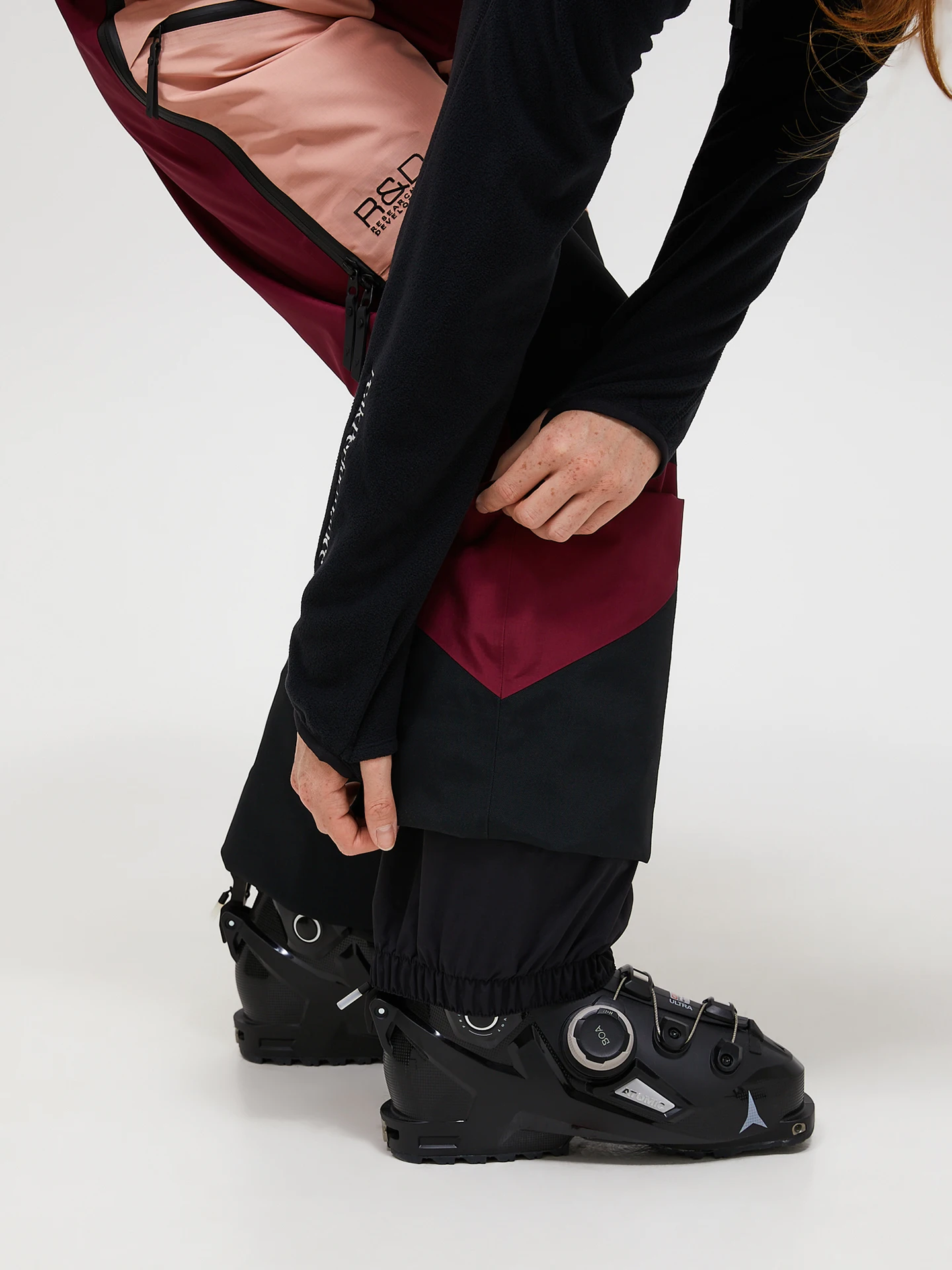 VERTICAL GORE-TEX PRO 3L SHELL BIB PANTS WOMEN PEACH FUZZ (P63) / VERTICAL ZENITH (R32) 6 VERTICAL GORE-TEX PRO 3L SHELL BIB PANTS WOMEN PEACH FUZZ (P63) / VERTICAL ZENITH (R32)