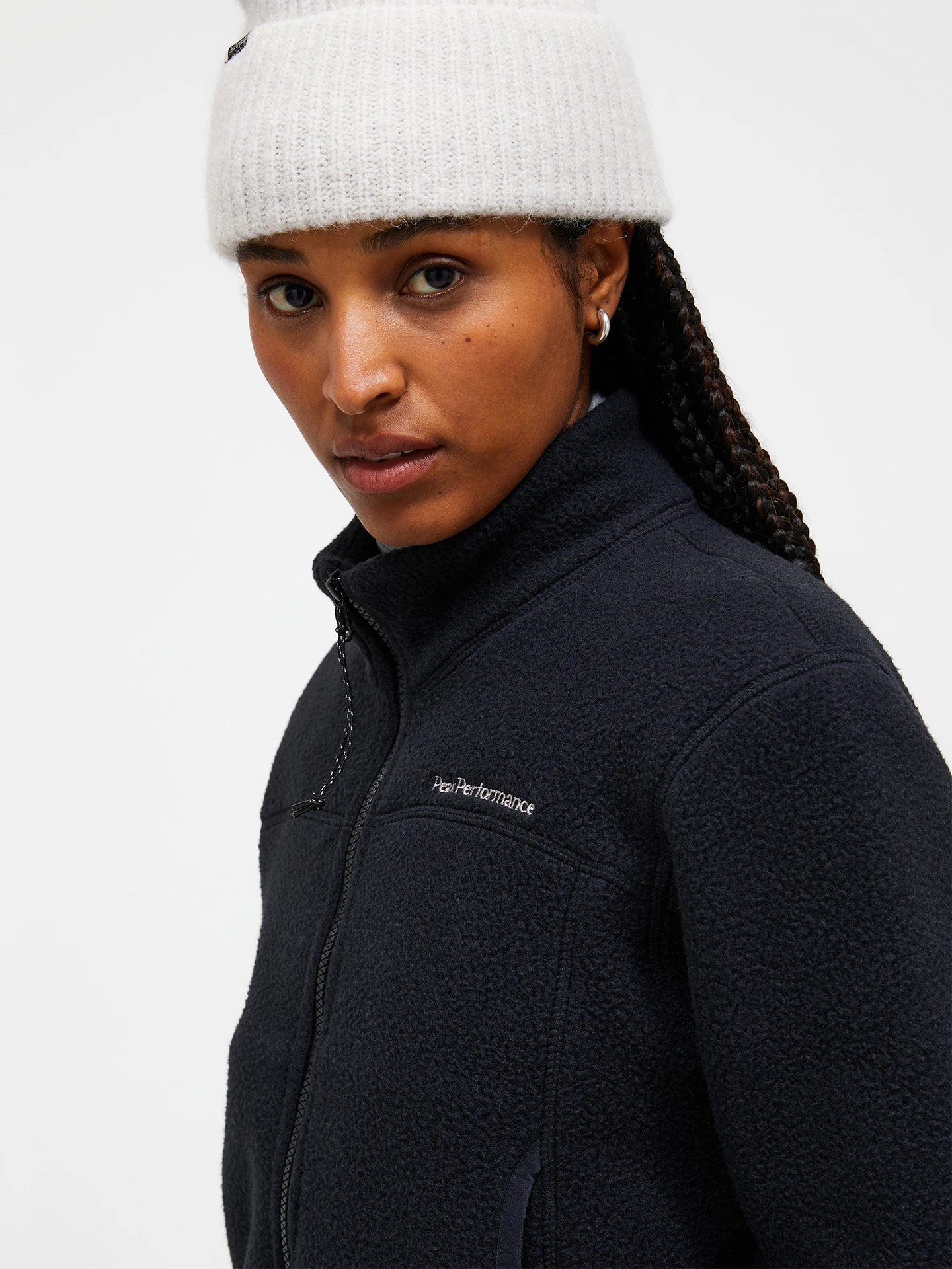 FLEECE HALF ZIP WOMEN PEACH FUZZ (P63) / VERTICAL ZENITH (R32)