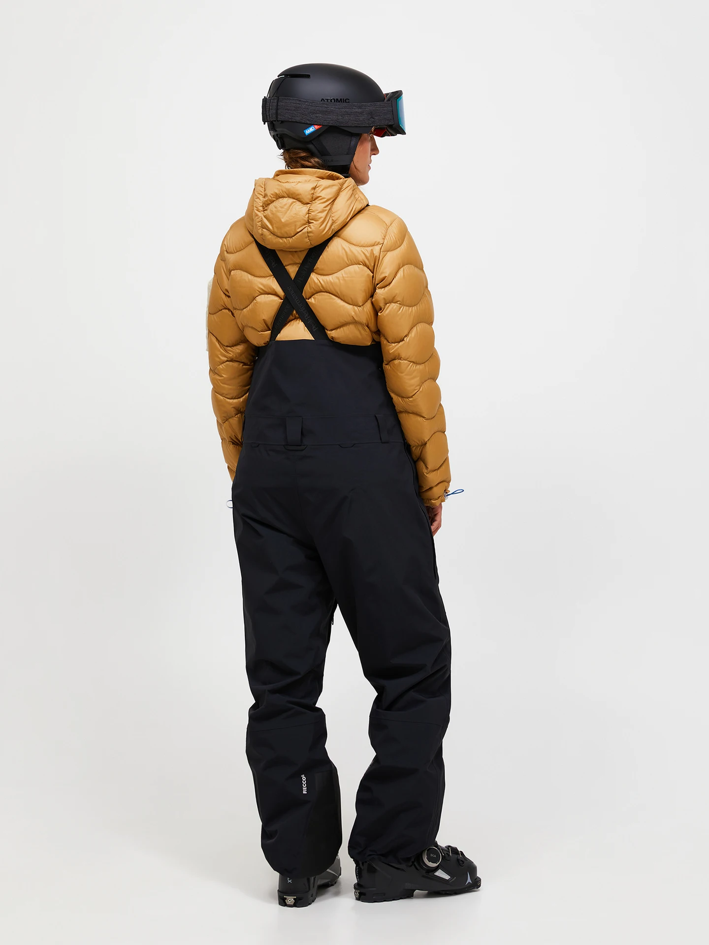 EDGE HIPE® 3L SHELL BIB PANTS WOMEN PEACH FUZZ (P63) / VERTICAL ZENITH (R32)