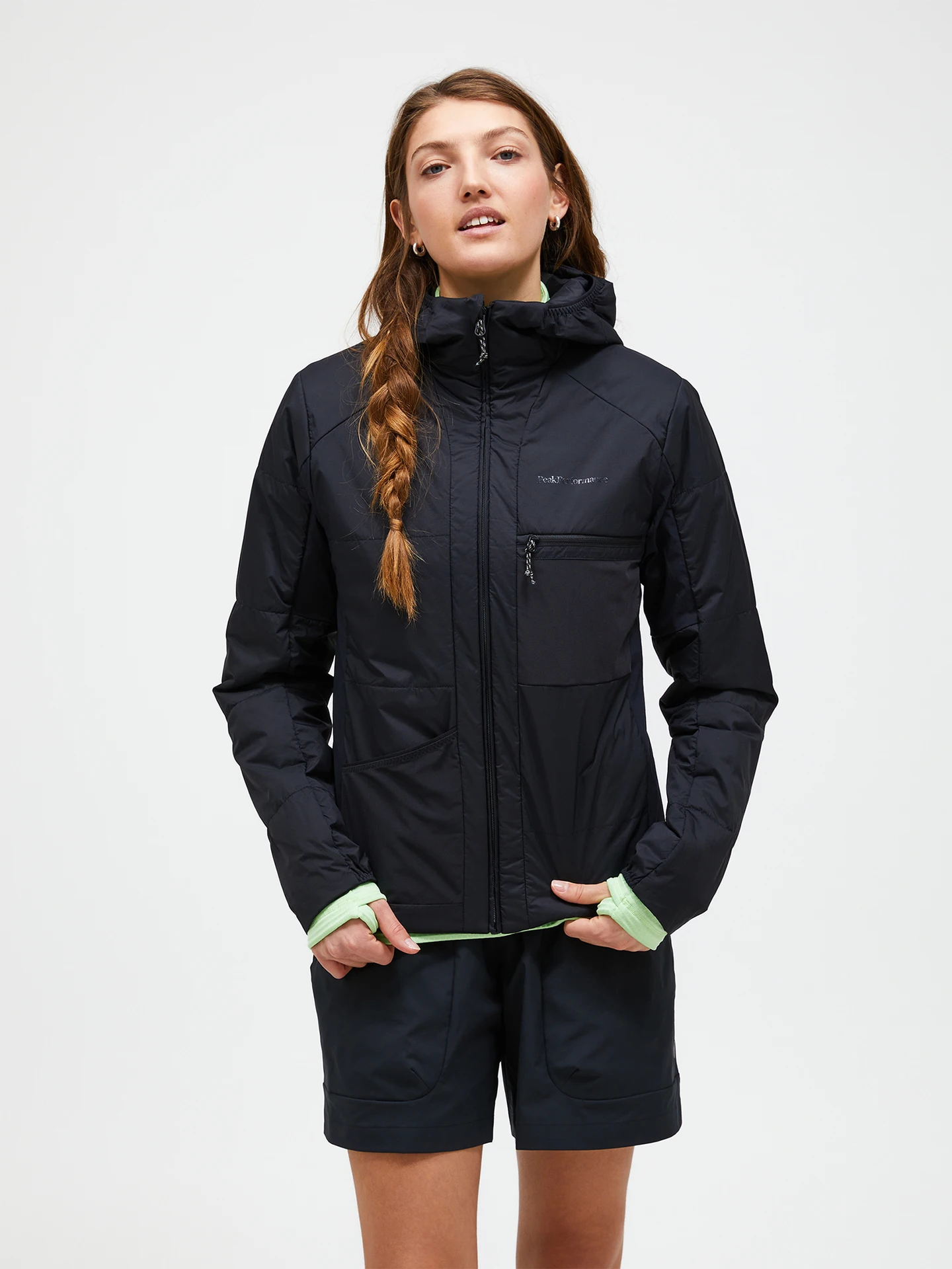 FREELIGHT REVERSIBLE INSULATED HOOD JACKET WOMEN PONDEROSA PINE (45Z)