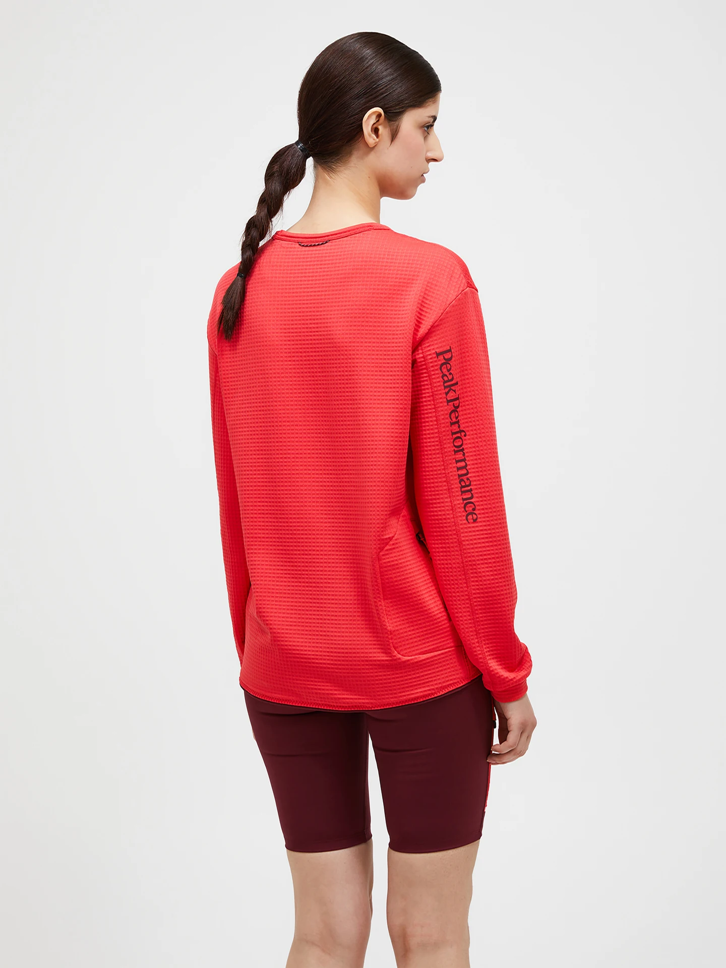 TRAIL POLARTEC® POWER GRID™ CREW WOMEN RED POMPEIAN (5DM) / WARM BLUSH (5BH)