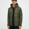 ELEVATE INSULATED HYBRID HOOD JACKET MEN WARM BLUSH (5BH)