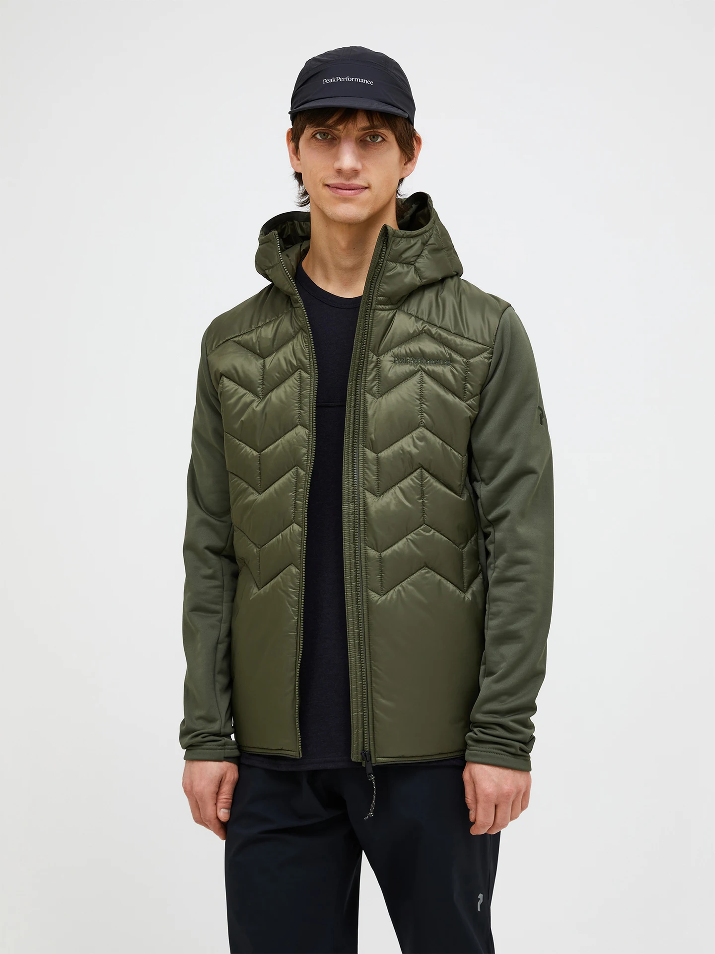 Home 4 ELEVATE INSULATED HYBRID HOOD JACKET MEN WARM BLUSH (5BH)