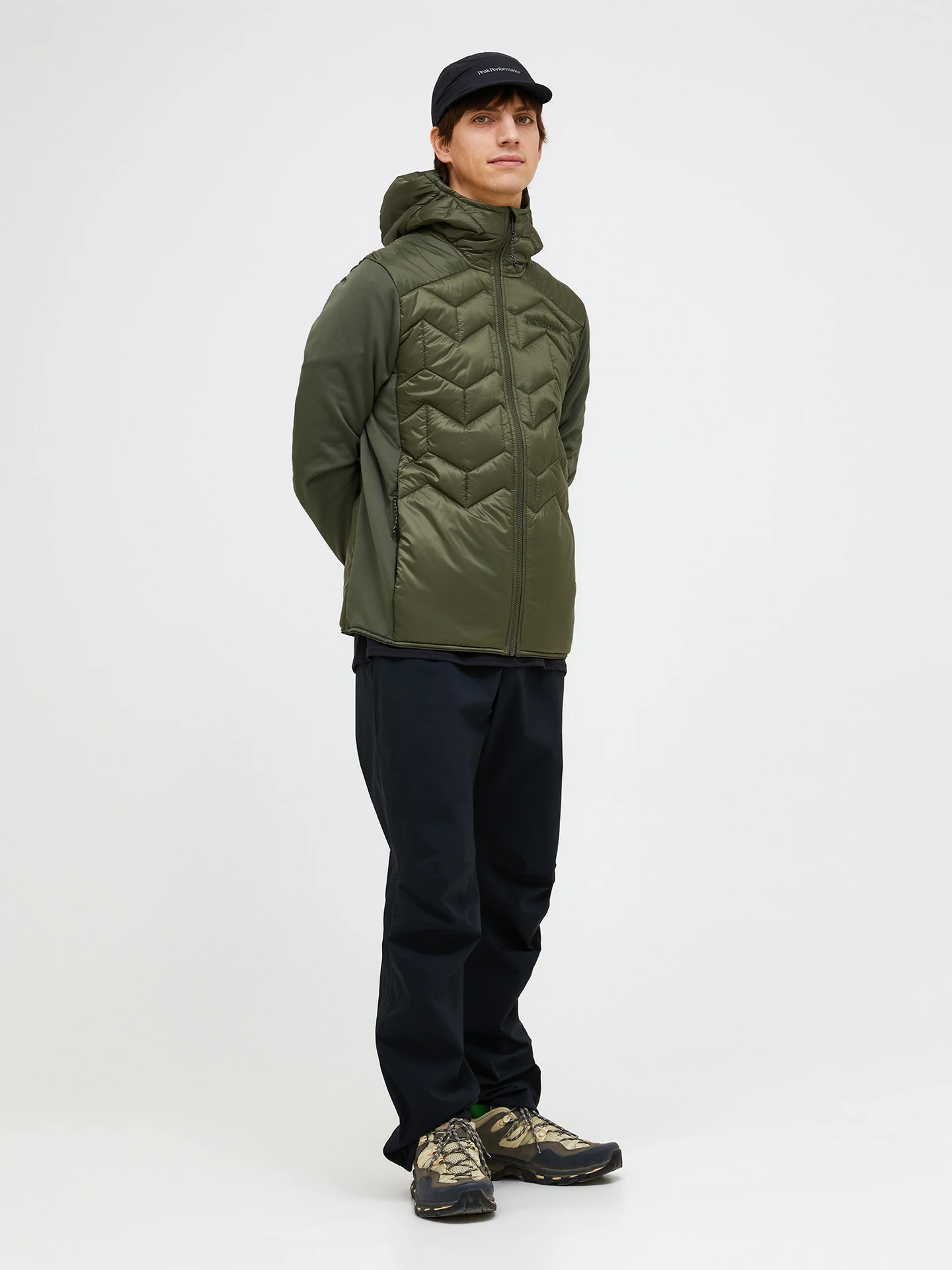 Home 5 ELEVATE INSULATED HYBRID HOOD JACKET MEN WARM BLUSH (5BH)