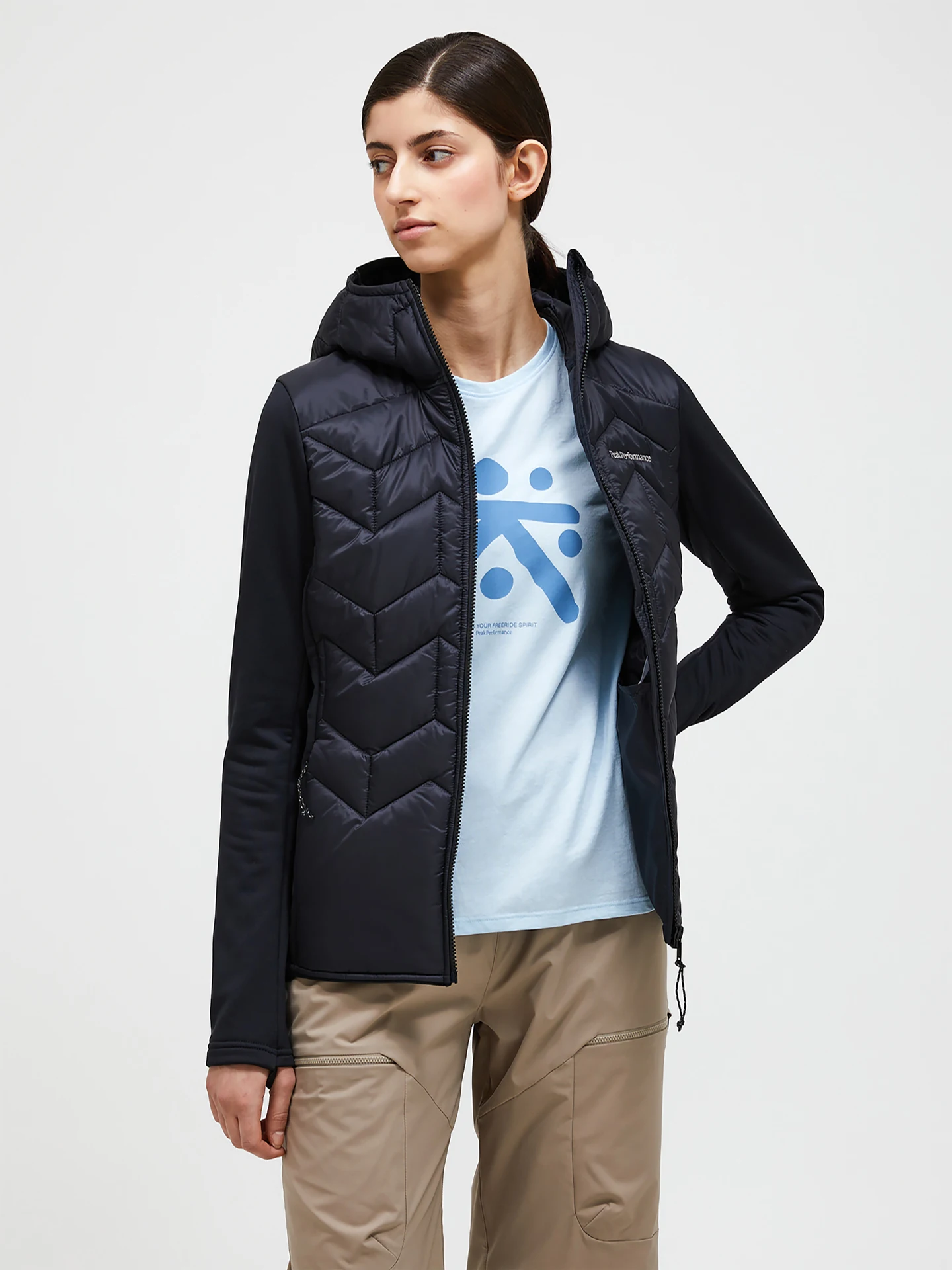 ELEVATE INSULATED HYBRID HOOD JACKET WOMEN G78316050