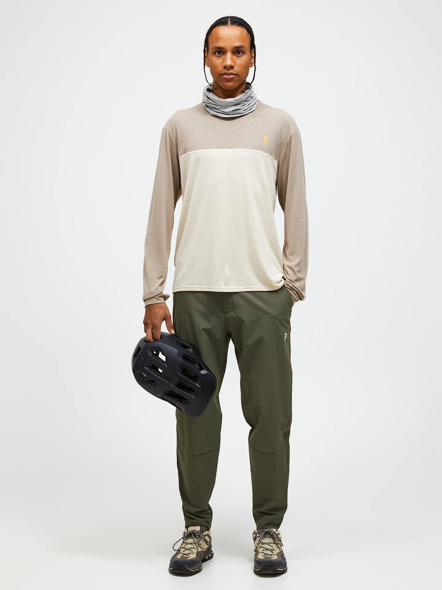 TRAIL WOOL-BLEND LONGSLEEVE MEN WARM BLUSH (5BH)