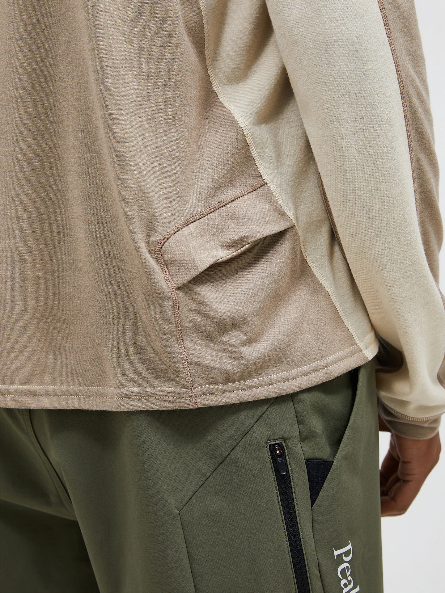 TRAIL WOOL-BLEND LONGSLEEVE MEN WARM BLUSH (5BH)