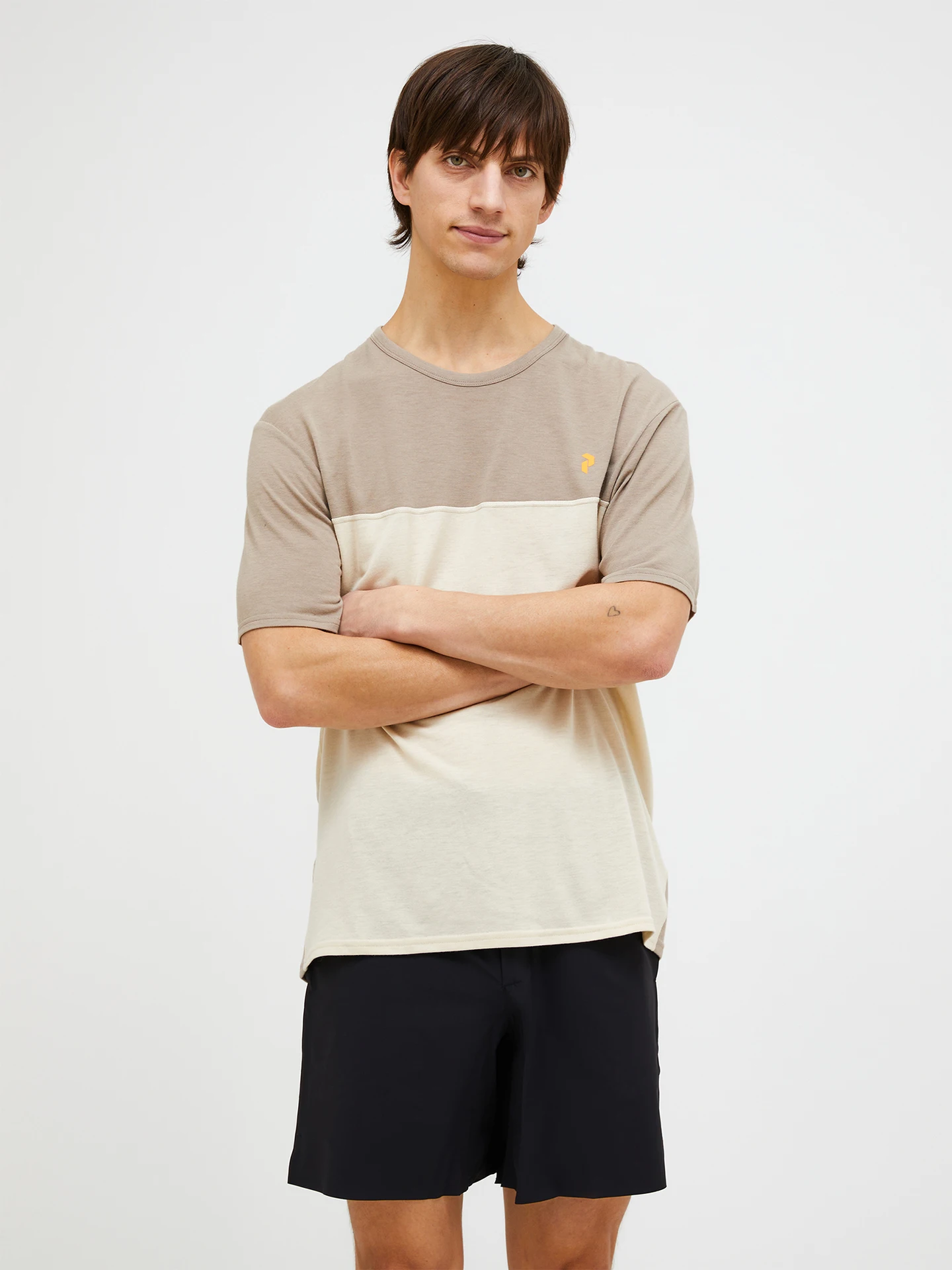 TRAIL WOOL-BLEND SHORTSLEEVE MEN WARM BLUSH (5BH)