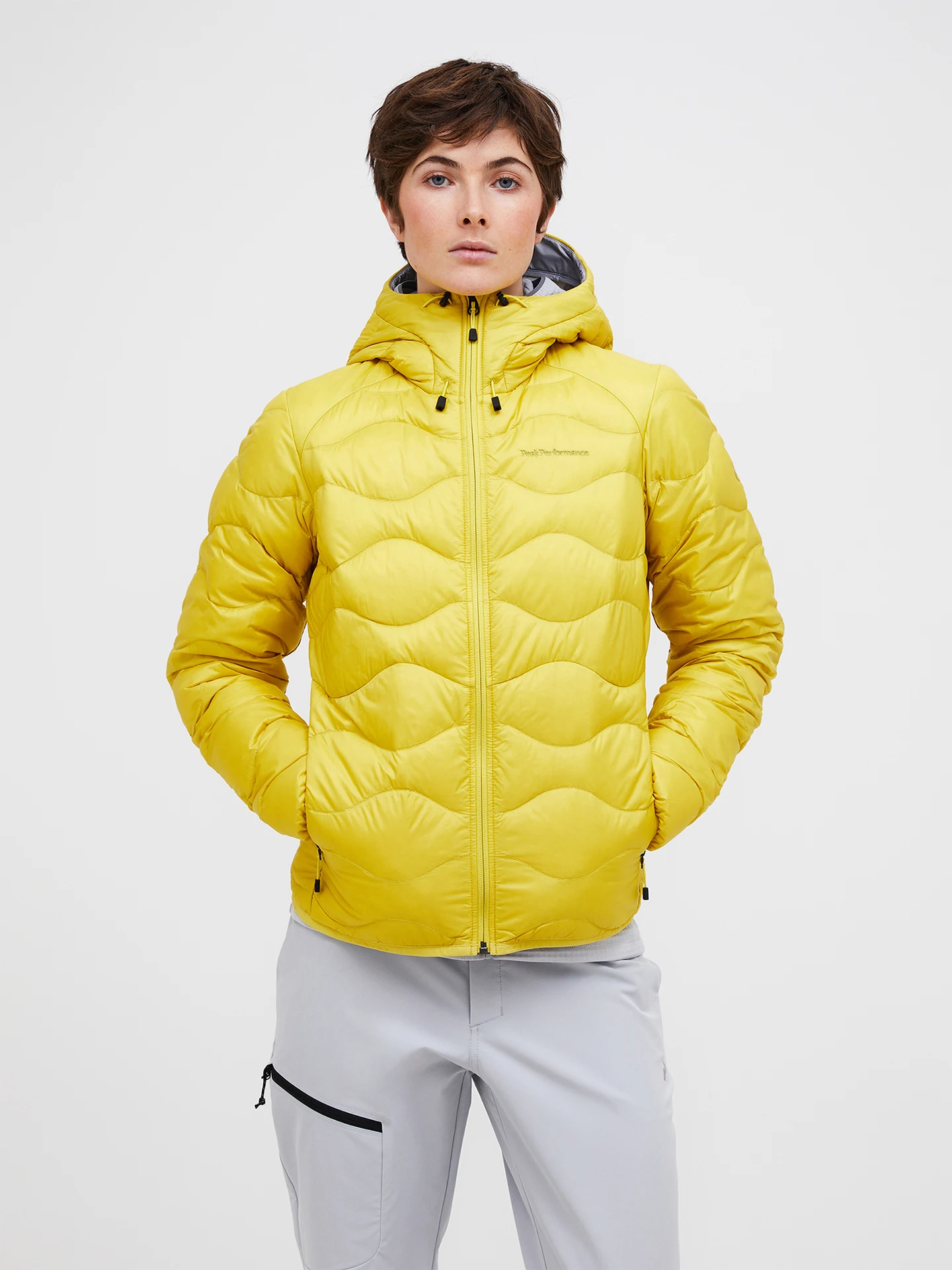 HELIUM DOWN HOOD JACKET WOMEN RED POMPEIAN (5DM) / WARM BLUSH (5BH)
