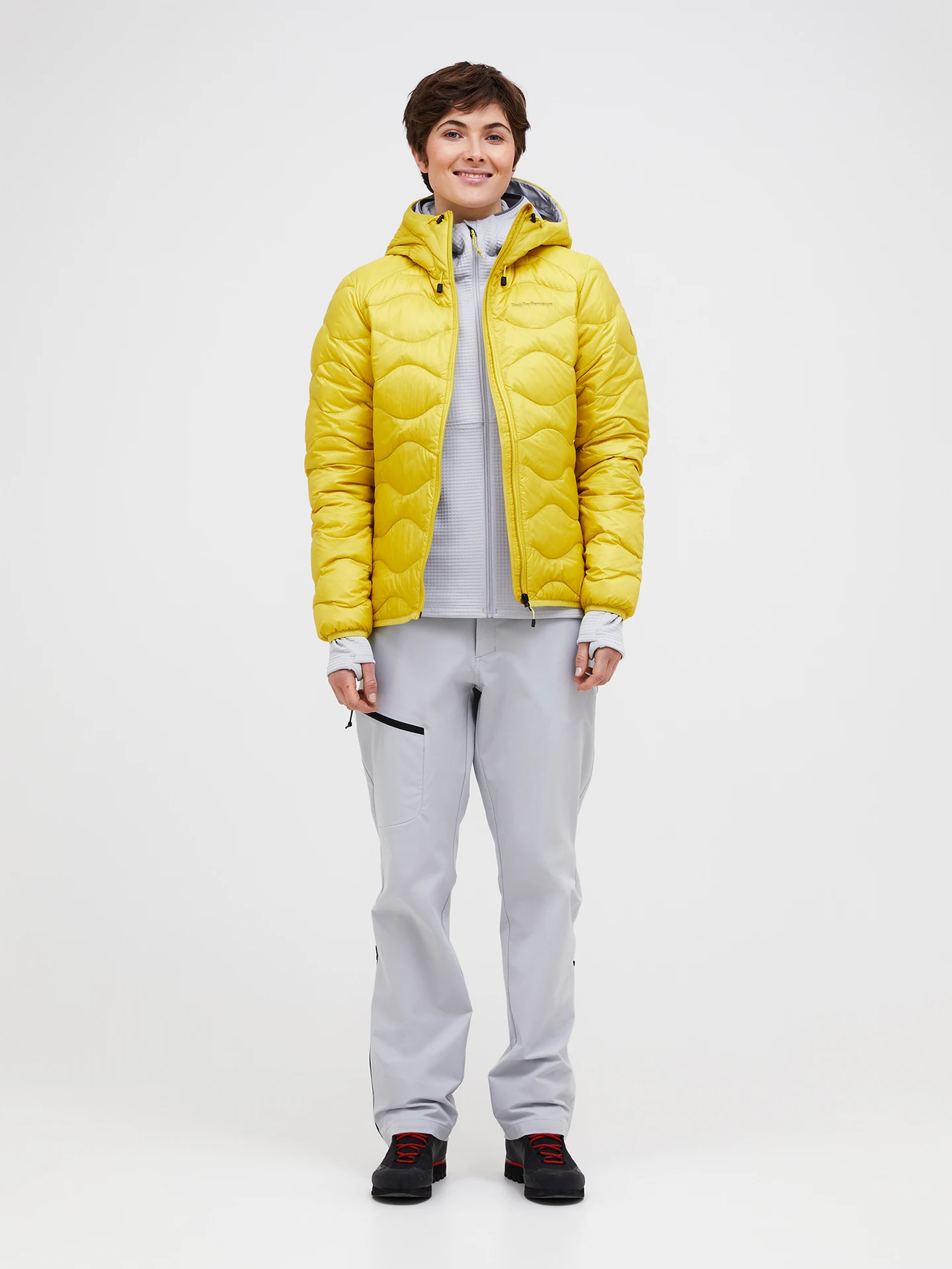 HELIUM DOWN HOOD JACKET WOMEN RED POMPEIAN (5DM) / WARM BLUSH (5BH)